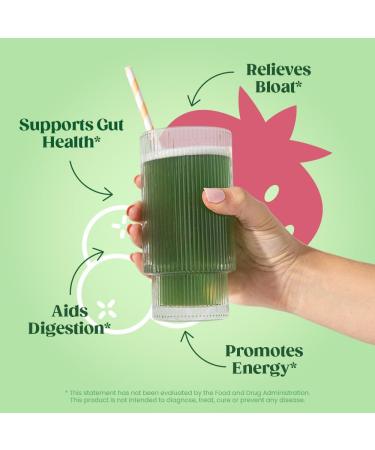 Bloom Nutrition Superfood Greens Powder Digestive Enzymes with Probiotics and Prebiotics Gut Health Bloating Relief Berry + Milk Frother High Powered Hand Mixer - Buy Online on GoSupps.com