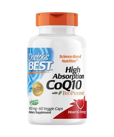 Doctor's Best - High Absorp Co Q 10 W/Bio 400mg 60 veggie caps