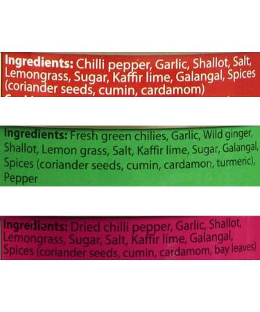 Maesri Thai Curry - Favourite Taster Pack - Red Curry Green Curry Panang Curry - Buy Online on GoSupps.com