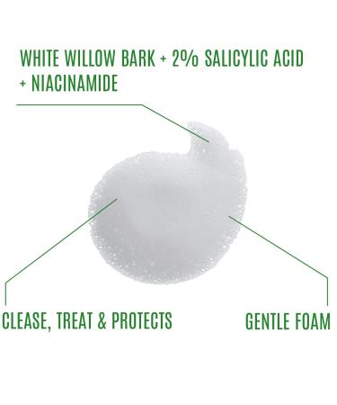3 in 1 White Willow Bark Foam Facial Cleanser | pH 5.5 | Hydrating Fragrance-Free Low-pH Wash for Sensitive Skin | 4 fl. oz. (120ml - Buy Online on GoSupps.com