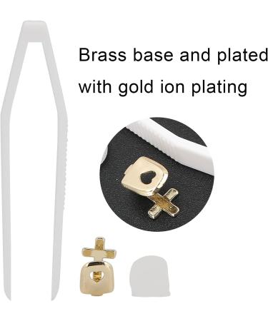 Hip Hop False Tooth Brass Teeth Brace Decoration for Party for Daily Use(gold) - Buy Online on GoSupps.com
