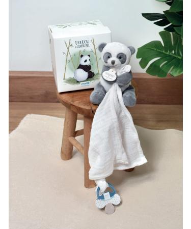Doudou et Compagnie UNICEF Collection Panda Pacifier Chain - Cuddly Toy for Babies (12 cm) - Ideal Gift for Boys & Girls - Buy Online on GoSupps.com