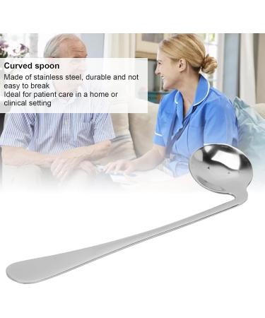 Buy Sonew Curved Spoon - Anti-Shake Steel Self-Feeding Utensil for Hand Tremors & Seniors (Right Hand) - International Shipping Available - Buy Online on GoSupps.com