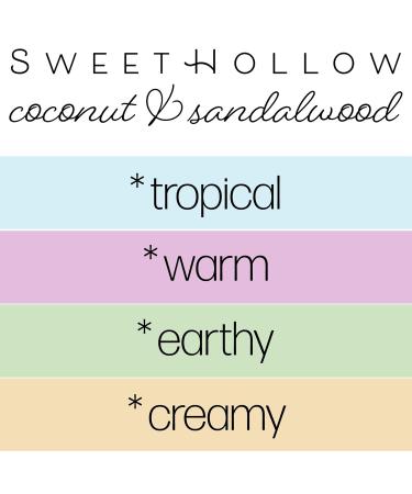 SweetHollow Coconut + Sandalwood Fine Fragrance Mist Beach Inspired Tropical Scented Perfume Body Spray with Clean Ingredients Infused with Essential Oil - Buy Online on GoSupps.com