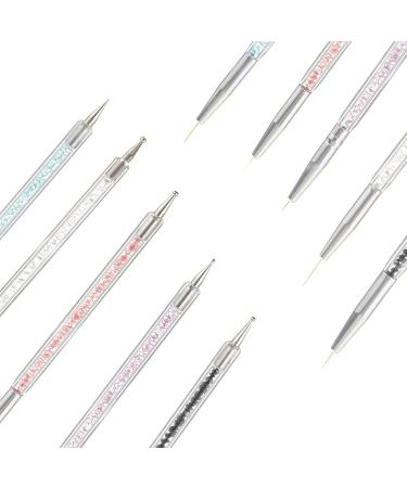 Nail Art Liner Brushes 5 Pcs Set | Double Ended Dotting Tools for Manicure | Drawing Nails Brush Pen - Buy Online on GoSupps.com