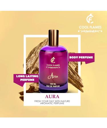 Cool Flames Luxury Aura Unisex Eau De Parfum with Whiskey Vanilla Sandalwood & Patchouli Premium Long Lasting Smoky & Spicy Fragrance Scent Perfume for Men & Women 100 ML - Buy Online on GoSupps.com