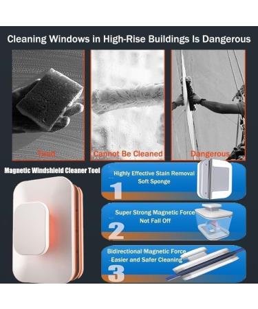 Buy Windshield Wow Magnetic Car Window Cleaner - 2PCS | Best Magnetic Window Cleaner Tool for Easy International Shipping - Buy Online on GoSupps.com