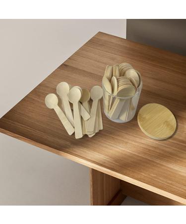 200pcs 4 Inch Mini Wooden Spoons - Biodegradable Birchwood Cutlery for Parties, Weddings, Camping - Buy Online on GoSupps.com