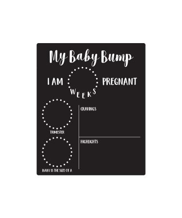 My Baby Bump Pregnancy Timeline / 10"x 12" Chalkboard Style Sign/Monthly Milestone Blackboard Photo Prop Dotted Circles