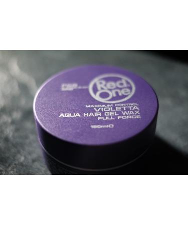 RedOne Aqua Hair Gel Wax Maximum Control Violetta 150ml - Strong Hold Styling Gel for All Hair Types - Buy Online on GoSupps.com