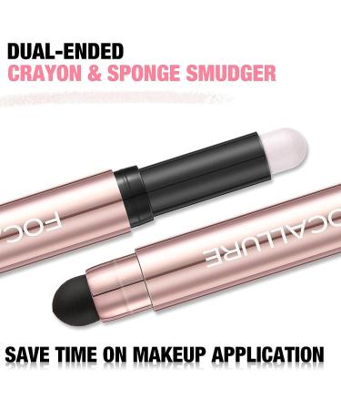 FOCALLURE No Crease Creamy Eyeshadow Stick - Matte & Shimmer Pencil with Built-in Smudger | Waterproof and Smudge-proof - LUNAE LUMEN 31 - Buy Online on GoSupps.com