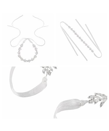 Ayliss Leaf Crystal Wedding Headpiece - Bridal Rhinestone Hair Accessory for Brides - Buy Online on GoSupps.com