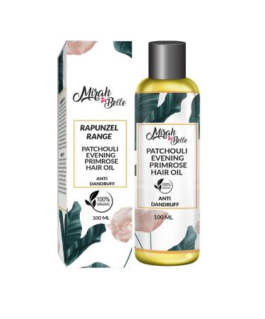 Mirah Belle Anti-Dandruff Hair Oil - Organic Evening Primrose Patchouli & Cedarwood - Vegan & Cruelty-Free 100ml | International Shipping - Buy Online on GoSupps.com