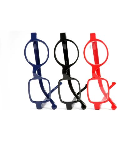 Mincl Readers 3-Pack: Stylish Irregular Glasses Frames Resin Square & Round Reading Glasses for Men & Women (+2.5) Shop Internationally - Buy Online on GoSupps.com