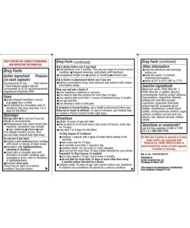 Camber Esomeprazole Magnesium USP 20mg Delayed Release Capsules Treats Frequent Heartburn (42 Count) - Buy Online on GoSupps.com