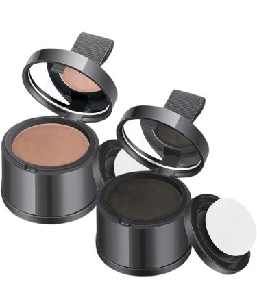 2Pcs Root Touch Up Powder Windproof & Sweatproof Hairline Powder for Women & Wen Natural Stain-Proof Hair Loss Concealer Hairline Powder for Thinning Hairline Light Brown & Black. Light Brown Black - Buy Online on GoSupps.com