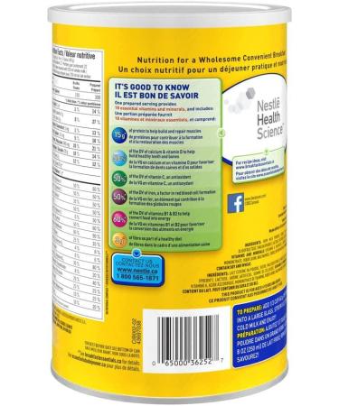 Carnation Breakfast Essentials - Vanilla Instant Breakfast Drink Powder  880g/31oz  Imported from Canada - Buy Online on GoSupps.com