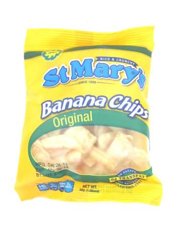 St. Mary's Banana Chips 30g Box of 24-Fd
