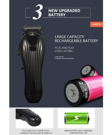 KouRy Cordless Hair Trimmer - USB Rechargeable Waterproof Hair Clippers & Beard Trimmer for Men - LCD Display Electric Haircut Kit - Buy Online on GoSupps.com