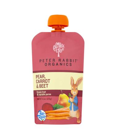 Pumpkin Tree Peter Rabbit Organics Beet, Carrot and Pear, Pack of 10, 44 Ounce Pear, Carrot & Beet