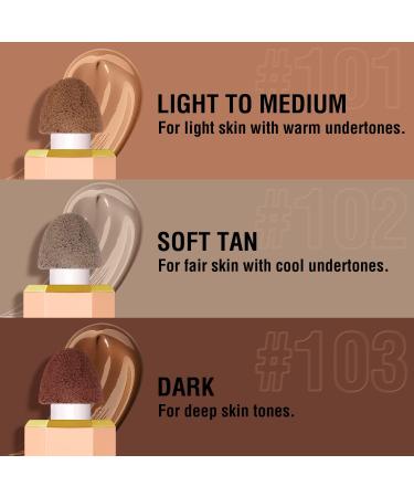 Liquid Contour Stick with Sponge Tip - Waterproof Long Lasting Bronzer & Highlighter | Sculpted Complexion Beauty (1 Pack) #102 - Buy Online on GoSupps.com