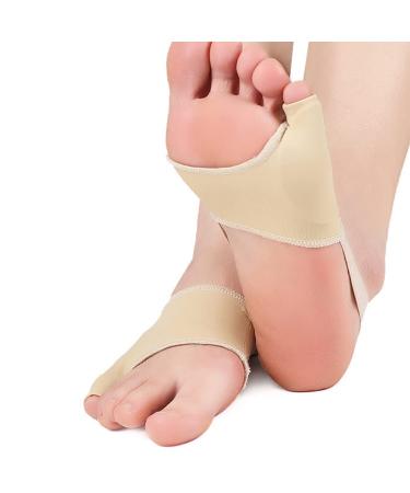 Kumprohu Tailors Toe Corrector | Tailors Bunionette Corrector with Anti-Slip Strap | Toe Relief Soft Pads Little Toe Cushions Spacer Guard Bunionette Corrector for Calluses Blisters Corns Large