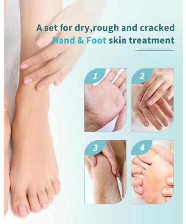 VTS Self Care Kit | Moisturizing Heel Socks Hand & Foot Oil Salt Scrubs Urea Cream 40% | Ultimate Hand & Foot Care Set for Dry Cracked Skin - Buy Online on GoSupps.com