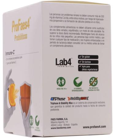 Profaes4 ImmuneC 14 sachets probiotics and vitamin C - Buy Online on GoSupps.com