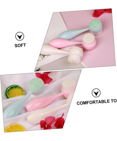 FRCOLOR 3pcs Double-Sided Cleansing Brush Set - Exfoliate & Deep Clean Pores | Facial & Body Scrubber Tool for Radiant Skin - International Shipping - Buy Online on GoSupps.com