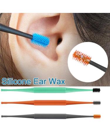 1Pcs Double-Sided Earpick Soft Silicone Rotating Ear Ear Ears Remover Clean Design Wax Pick Cleaner Tool V2A4 A7I0 Creative - Buy Online on GoSupps.com