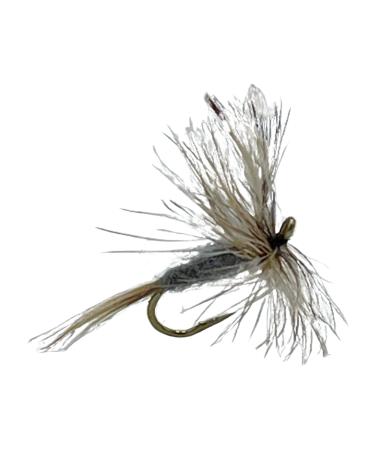 Feeder Creek Adams Dry Fly Pattern, Famous Attractor Pattern, Fly Fishing Hand Tied Flies for Trout and Other Freshwater Fish, 4 Size Assortment 12, 14, 16, 18 (3 of Each Size)