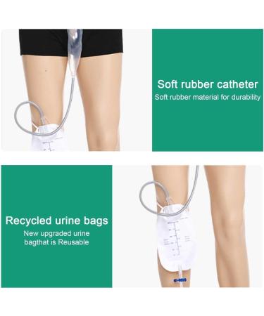 Urinals Collector Bags for Men - Reusable Wearable Pee Drainage System (Small) - International Shipping Available - Buy Online on GoSupps.com