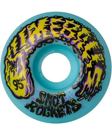 SANTA CRUZ Slime Balls Skateboard Wheels Snot Rockets Pastel Blue 53mm