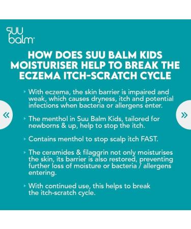 Suu Balm Kids Itch Relief Cream Menthol & Ceramide Moisturiser 75ml - Pack of 1 - Buy Online on GoSupps.com