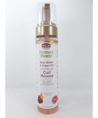 AFRICAN PRIDE Moisture Miracle Rose Water & Argan Oil Soft & Smooth Curl Mousse - Buy Online on GoSupps.com