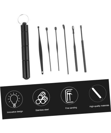 FOYTOKI 6Pcs Ear Wax Removal Kit Safety Tools for Adults Portable Ear with Various Shapes for Comfortable Ear Wax Cleaning - Buy Online on GoSupps.com