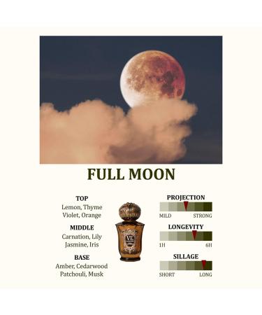 Emotional Perfum Unisex Eau de Parfum FULL MOON 50ml 1.69 Fl. Oz. FULL MOON 1.69 Fl Oz (Pack of 1) - Buy Online on GoSupps.com