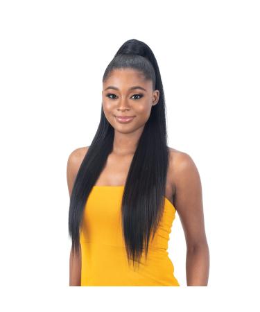 FREE TRESS Milky Way Weave Organique Pony Pro Ponytail Sleek Straight (1B)