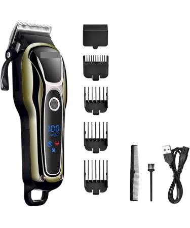 2023 New Electric Hair Clipper - Rechargeable Trimmer & Wireless Beard Shaver with LCD Display | EU Plug Black - Buy Online on GoSupps.com
