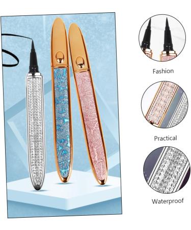DRESSOOS 2pcs Diamond Eyeliner Diamond Kits Liquid Eye Liner Eye Grooming Pens Cosmetic Retouching Pen 1 count (Pack of 1) Assorted Color - Buy Online on GoSupps.com