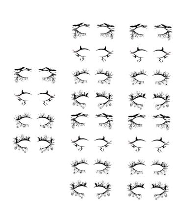 Beavorty Spider Stickers 20 pairs Costume Supply Goodie Liner Eye Classic Eyeliner Horror Trendy Funny Halloween Web Sticker 1 count (Pack of 1) Blackx5pcs
