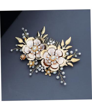 FRCOLOR Bridal Hair Comb Bridal Headpiece Bride Headpieces for Wedding Bridal Hair Accessory Hair Comb for Bride Wedding Hair Clip Wedding Hair Combs Gold Hair Clips Bride Hair Clip - Buy Online on GoSupps.com