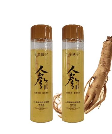 Ginseng extract liquid ginsens gesture anti-fold original serum oil Korean red ginseng essence for anti-aging moisture cream fight against collagen loss reduces folds (2PC)