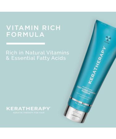 Keratherapy Keratin Infused Deep Conditioning Masque 8 fl. oz. - Hydrating Hair Treatment with Kerabond, Jojoba, Nettle Root Extract, Wheat Oil & Persian Walnut - Buy Online on GoSupps.com