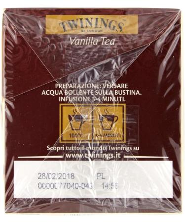  Italian Gourmet E.R. Set of 6 Twinings Vanilla Flavored Black Tea Black Tea with Vanilla Flavor 25 Filters + Gourmet Italian Tomato Pulp Box 400 g - Buy Online on GoSupps.com