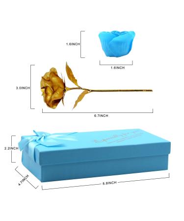 Rotumaty Floral Scented Rose Soap Set with Essential Oil and Flower Petals - Perfect Gifts for Women, Girls, Mom, Lover - Birthday, Valentine, Christmas - 12 PCS Blue - 13 Count - Buy Online on GoSupps.com