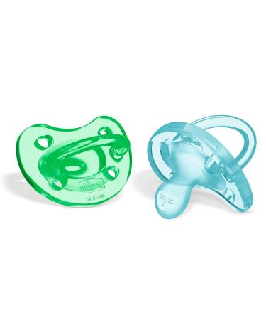 Chicco Physio Soft Pacifier 100% Silicone - 16-36 Months (2 Pack) - Green/Blue | International Shipping - Buy Online on GoSupps.com