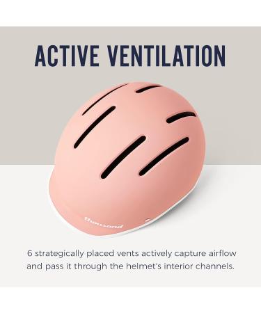 Thousand Jr Kids Helmet - Customizable with Bonus Sticker Gift | All Sport Safety for Bike, Skateboard, Scooter, E-Bike, Roller Skates | Children's Unisex Boys & Girls Accessory | CSPC ASTM CE Certified - Power Pink - Buy Online on GoSupps.com