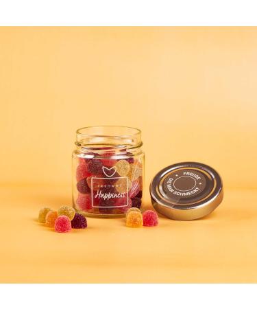  naschlabor Instant Happiness Gift Jar 120g | Lucky Rubber Bears | Quick Luck in a Glass | Gift | Acid Rubber Bear | Party Gift - Buy Online on GoSupps.com