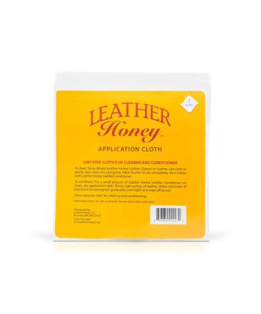 Leather Honey Leather Conditioner Lint-Free Application Cloth: Microfiber Cloth for Use Leather Conditioner and Leather Cleaner, The Best Leather Care Products Since 1968